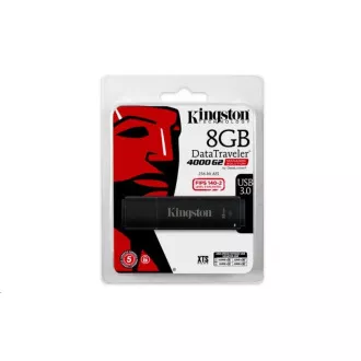 Kingston 8GB DataTraveler 4000 G2DM (USB 3.0, 256-bit šifrovanie AES)