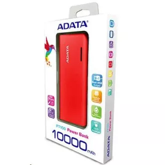 ADATA PowerBank PT100 - externá batéria pre mobil/tablet 10000mAh, červená/oranžová
