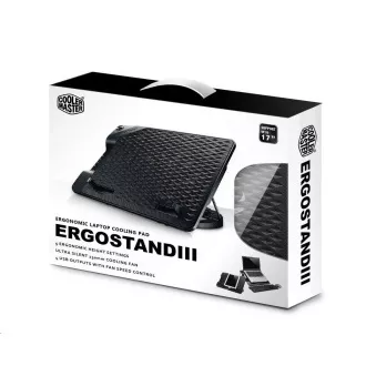 Cooler Master chladiaci podstavec NotePal ErgoStand III pre notebook do 17", 23cm, čierna Cooler Master chladiaci podstavec NotePal ErgoStand III pre notebook do 17", 23cm, čierna