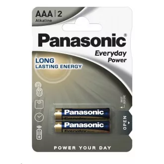 PANASONIC Alkalické batérie Everyday Power LR03EPS/2BP AAA 1, 5V (Blister 2ks)
