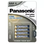 PANASONIC Alkalické batérie Everyday Power LR03EPS/4BP AAA 1, 5V (Blister 4ks)