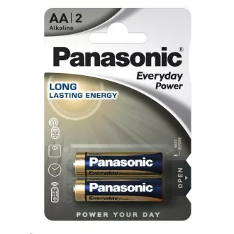 PANASONIC Alkalické batérie Everyday Power LR6EPS/2BP AA 1, 5V (Blister 2ks)