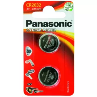 PANASONIC Lítiová batéria (gombíková) CR-2032EL/2B 3V (Blister 2ks)