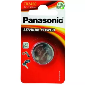 PANASONIC Lítiová batéria (gombíková) CR-2450EL/1B 3V (Blister 1ks)