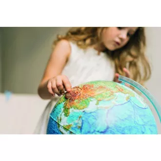 Alaysky Globe 25 cm Reliéfny fyzický glóbus, popisky v angličtine