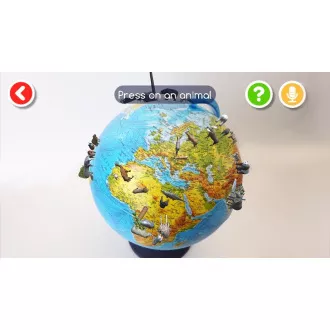 Alaysky Globe 25 cm Reliéfny fyzický glóbus, popisky v angličtine