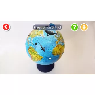 Alaysky Globe 25 cm Reliéfny fyzický glóbus, popisky v angličtine