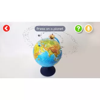 Alaysky Globe 25 cm Reliéfny fyzický glóbus, popisky v angličtine