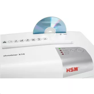 HSM skartovač ShredStar X10 White (veľkosť rezu 4, 5x30mm, DIN P-4 (3))