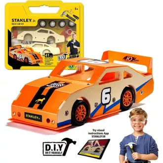 Stanley Jr. OK002-SY Stavebnice, závodné auto, drevo