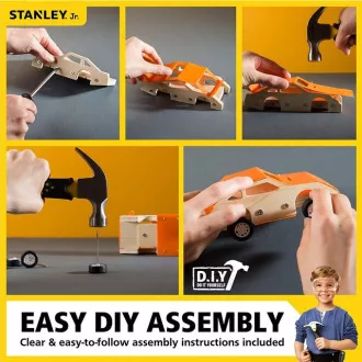Stanley Jr. OK002-SY Stavebnice, závodné auto, drevo