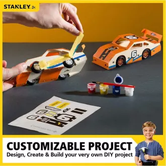 Stanley Jr. OK002-SY Stavebnice, závodné auto, drevo