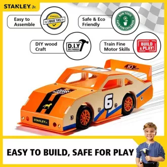 Stanley Jr. OK002-SY Stavebnice, závodné auto, drevo