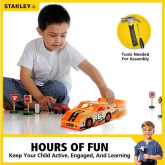 Stanley Jr. OK002-SY Stavebnice, závodné auto, drevo