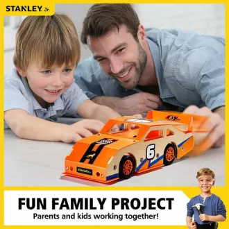 Stanley Jr. OK002-SY Stavebnice, závodné auto, drevo
