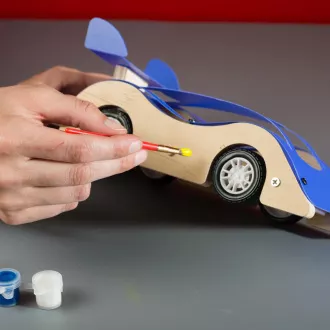 Stanley Jr. OK004-SY Stavebnice, závodné auto, drevo