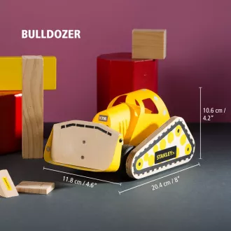 Stanley Jr. OK005-SY Stavebnice, buldozér, drevo