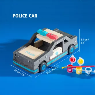 Stanley Jr. OK096-SY Stavebnice, policajné auto, drevo