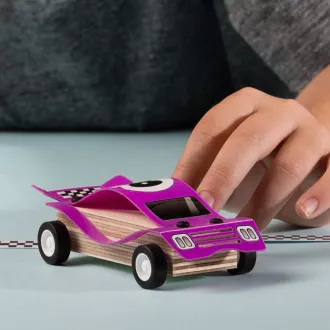 Stanley Jr. OK012-SY Stavebnice, závodné auto, drevo