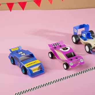 Stanley Jr. OK012-SY Stavebnice, závodné auto, drevo