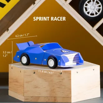 Stanley Jr. OK013-SY Stavebnice, závodné auto, drevo