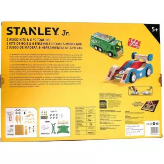Stanley Jr. U003-K02-T06-SY Sada 2 autíčok a 5 kusov náradia