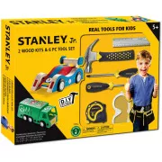 Stanley Jr. U003-K02-T06-SY Sada 2 autíčok a 5 kusov náradia