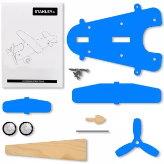 Stanley Jr. OK038-SY Stavebnice, lietadlo, drevo