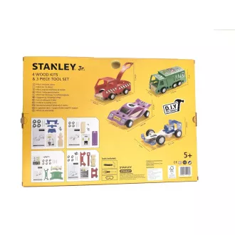 Stanley Jr. U001-K04-T03-SY Sada 4 autíčok, skrutkovača a kladiva Stanley Jr. U001-K04-T03-SY Sada 4 autíčok, skrutkovača a kladiva