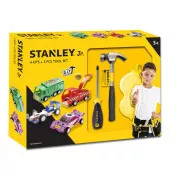 Stanley Jr. U001-K04-T03-SY Sada 4 autíčok, skrutkovača a kladiva
