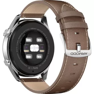 Silentwatch 5 Pre strieborná/koža ARMODD