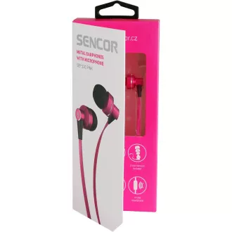 SEP 300 MIC PINK MET SLÚCHADLÁ SENCOR