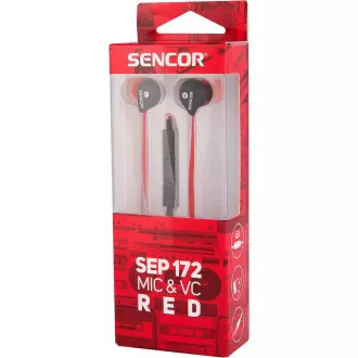 SEP 172 VCM RED Slúchadlá SENCOR