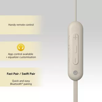 WIC100C.CE7 šedé slúchadlá Sony
