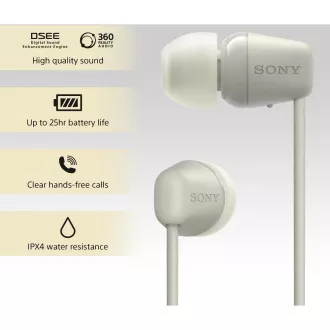 WIC100C.CE7 šedé slúchadlá Sony