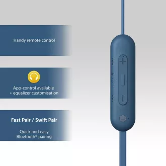 WIC100L.CE7 modrá BT slúchadlá Sony WIC100L.CE7 modrá BT slúchadlá Sony