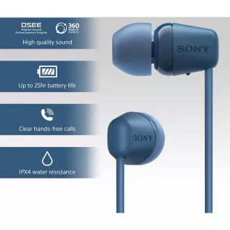 WIC100L.CE7 modrá BT slúchadlá Sony WIC100L.CE7 modrá BT slúchadlá Sony