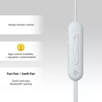 WIC100W.CE7 biela BT slúchadlá Sony WIC100W.CE7 biela BT slúchadlá Sony