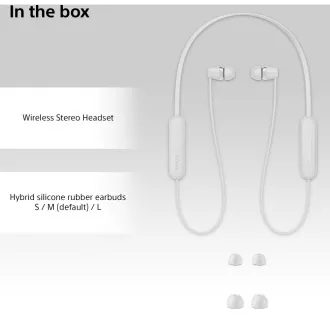 WIC100W.CE7 biela BT slúchadlá Sony WIC100W.CE7 biela BT slúchadlá Sony