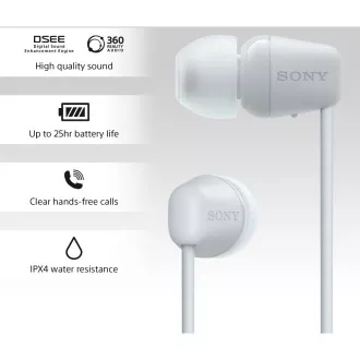WIC100W.CE7 biela BT slúchadlá Sony WIC100W.CE7 biela BT slúchadlá Sony