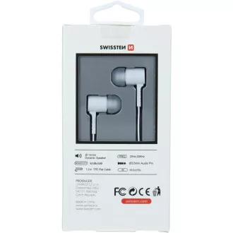 EARBUDS RAINBOW YS-D2 BIELA SWISSTEN EARBUDS RAINBOW YS-D2 BIELA SWISSTEN