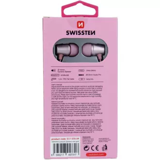 EARBUDS DYNAMIC YS500 ROSE/GOLD SWISSTEN