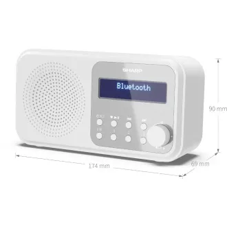DR-P420WH FM/DAB RADIOPRÍJÍMAČ SHARP