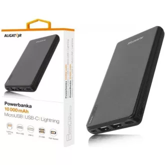 Powerbanka 10000mAh 3v1 ALIGATOR Powerbanka 10000mAh 3v1 ALIGATOR
