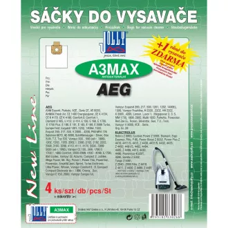 A 3 MAX Vrecká DO VYSÁVAČA JOLLY A 3 MAX Vrecká DO VYSÁVAČA JOLLY