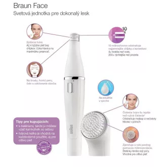 SA 830 EPILÁTOR NA TVÁR BRAUN SA 830 EPILÁTOR NA TVÁR BRAUN