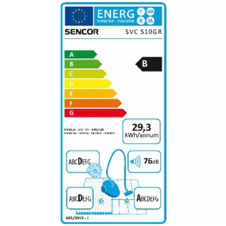 SVC 510GR-EUE2 bezvreckový vysávač SENCOR