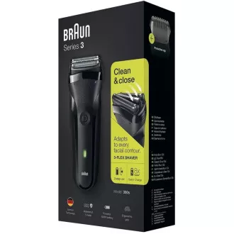 SERIES 3 300S BLACK HOLIACÍ STROJČEK BRAUN SERIES 3 300S BLACK HOLIACÍ STROJČEK BRAUN