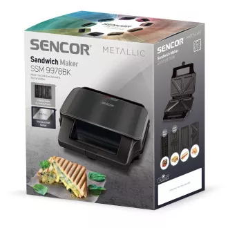 SSM 9978BK sendvičovač SENCOR SSM 9978BK sendvičovač SENCOR