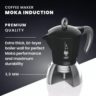 INDUKCIA ČIERNA 2P. MOKA KANVIČKA BIALETTI
